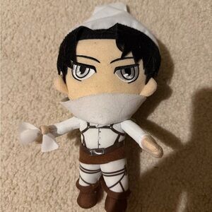Attack on Titan Levi Plush Doll with Brown and White Outfit